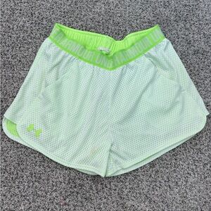 Under Armour Women's Lime Green Athletic Shorts